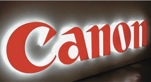Canon 3D backlit letters