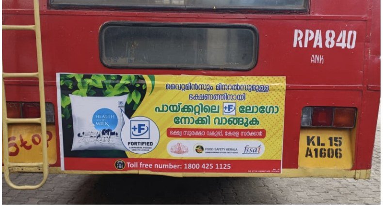 KSRTC bus branding, fortified food campaign