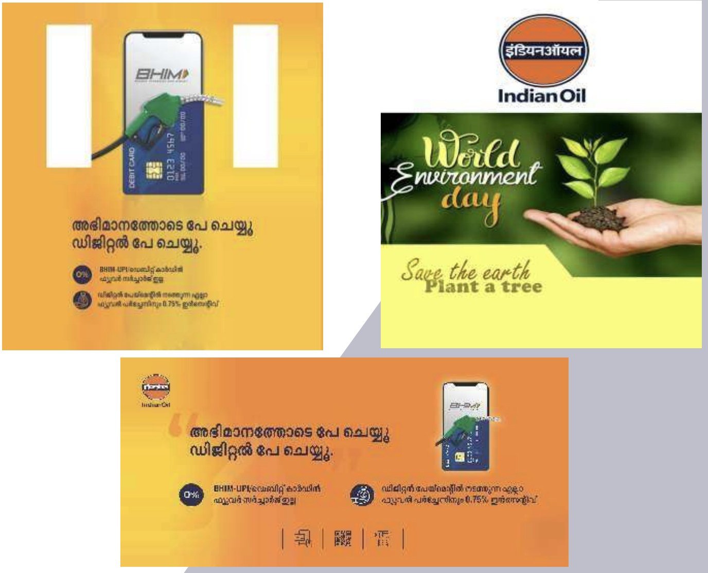 Digital payments awareness campaign print design