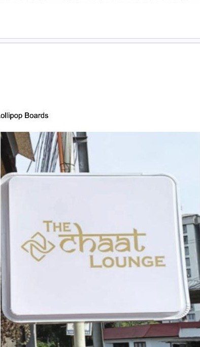 Restaurant lollipop sign board