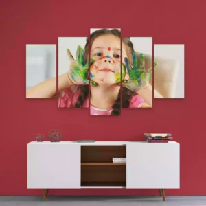5 Split Rectangle Canvas Wrap