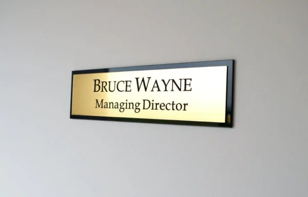Engraved Name Plates for office
