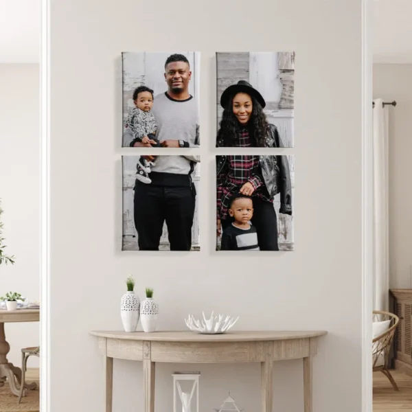 4 Split Square Canvas Wrap