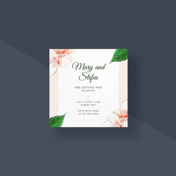 A6 Standard Invitation cards ( custom )