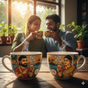 2 cups with personalized print
