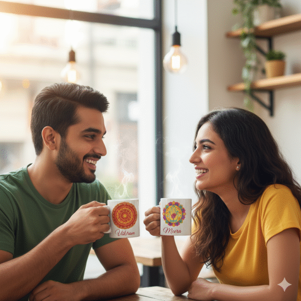 2 cups with personalized print