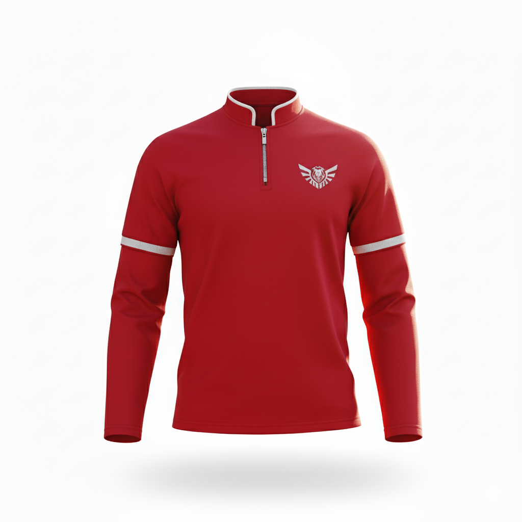 full sleeve chineese collar and zip