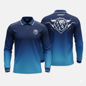 colored full sleeve jersey with collar