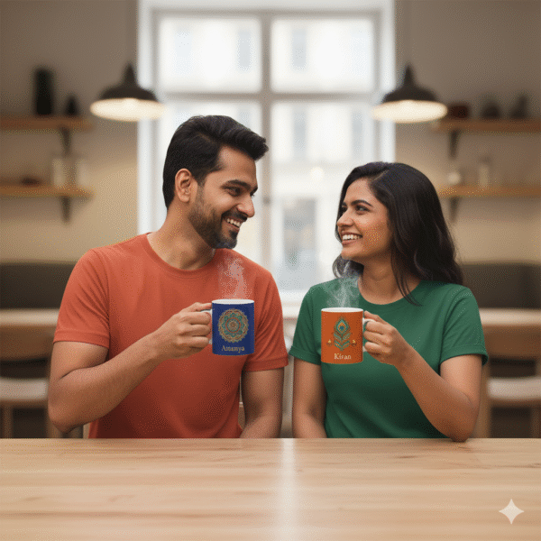 2 cups with personalized print